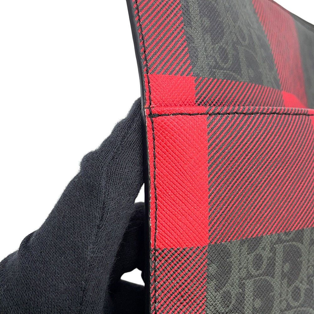 Dior Clutch Homme Trotter Plaid Black — view 6