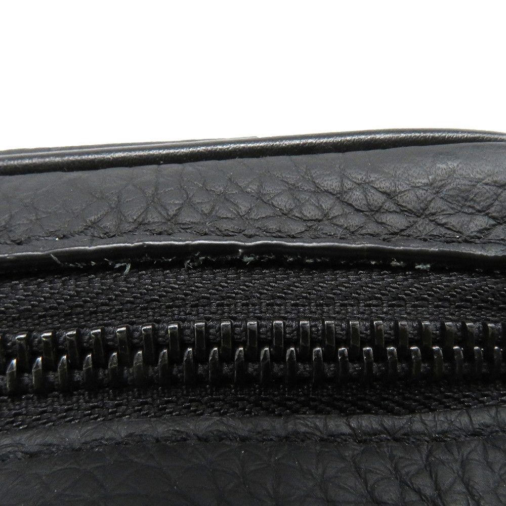Louis Vuitton Clutch Monogram Taurillon Dopp Kit Pouch Handbag Black — view 9
