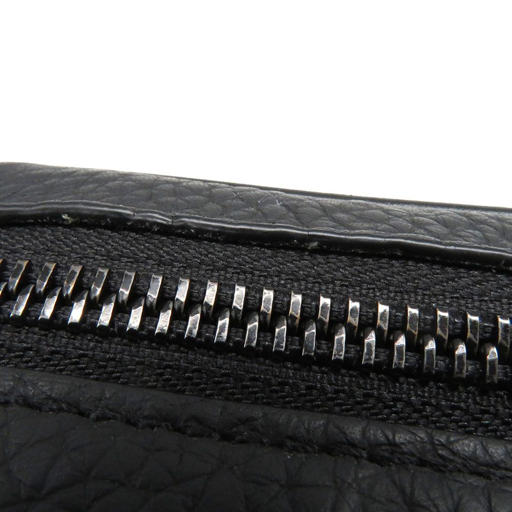 Louis Vuitton Clutch Monogram Taurillon Dopp Kit Pouch Handbag Black — view 8