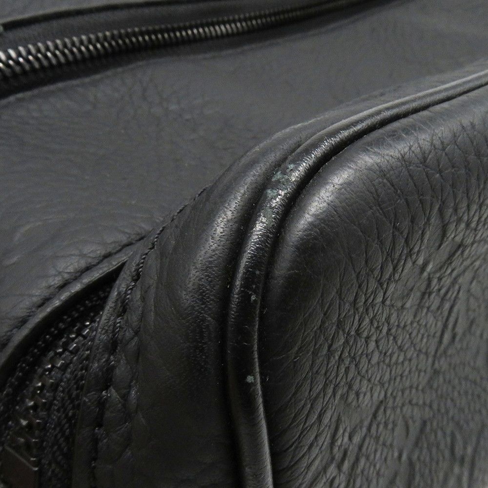 Louis Vuitton Clutch Monogram Taurillon Dopp Kit Pouch Handbag Black — view 7