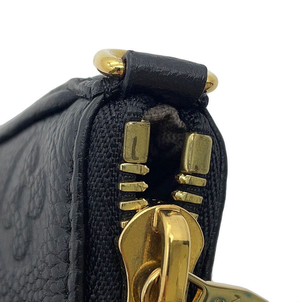 Louis Vuitton Shoulder Bag Monogram Empreinte Pouch Black — view 9