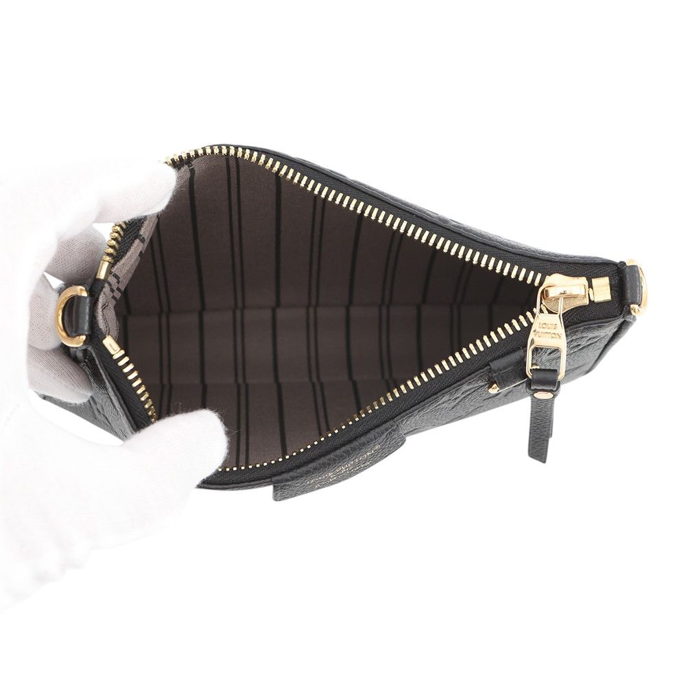 Louis Vuitton Shoulder Bag Monogram Empreinte Pouch Black — view 6