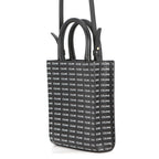 Celine Mini Vertical Cabas Logo Leather 2-Way Shoulder Bag Black White — view 2