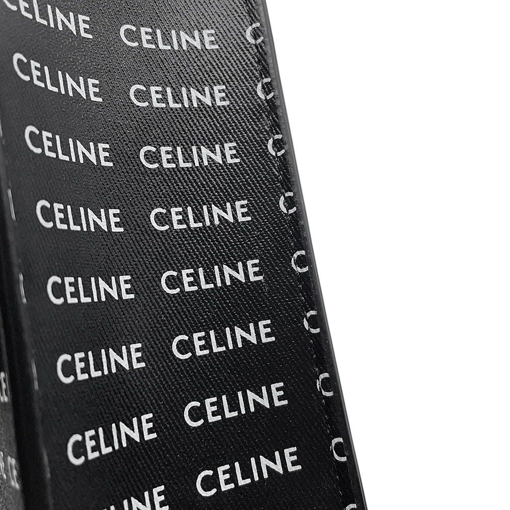 Celine Mini Vertical Cabas Logo Leather 2-Way Shoulder Bag Black White — view 7
