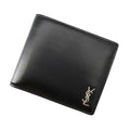 Saint Laurent Paris Bifold Wallet Compact Leather Black
