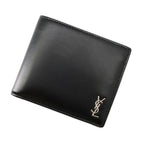 Saint Laurent Paris Bifold Wallet Compact Leather Black