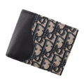 Dior Bifold Wallet Saddle Jacquard Black