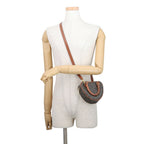 Celine Triomphe Heart Leather 2-Way Shoulder Bag Brown — view 5
