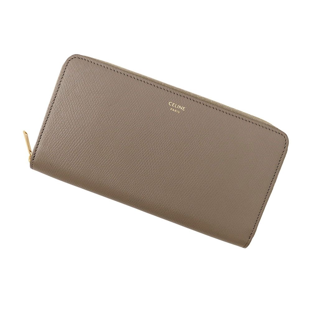 Celine Wallet Large Zipped Leather