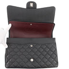 Chanel Chain Shoulder Bag Quilted 34 CC Logo Maxi Double Flap Caviar Leather — view 6