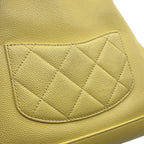 Chanel Chain Shoulder Bag Quilted CC Logo Caviar Leather — view 8