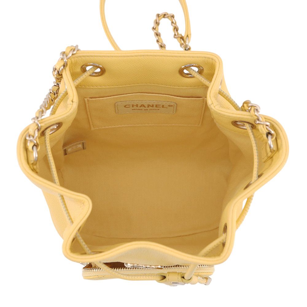 Chanel Chain Shoulder Bag Quilted CC Logo Caviar Leather — view 5