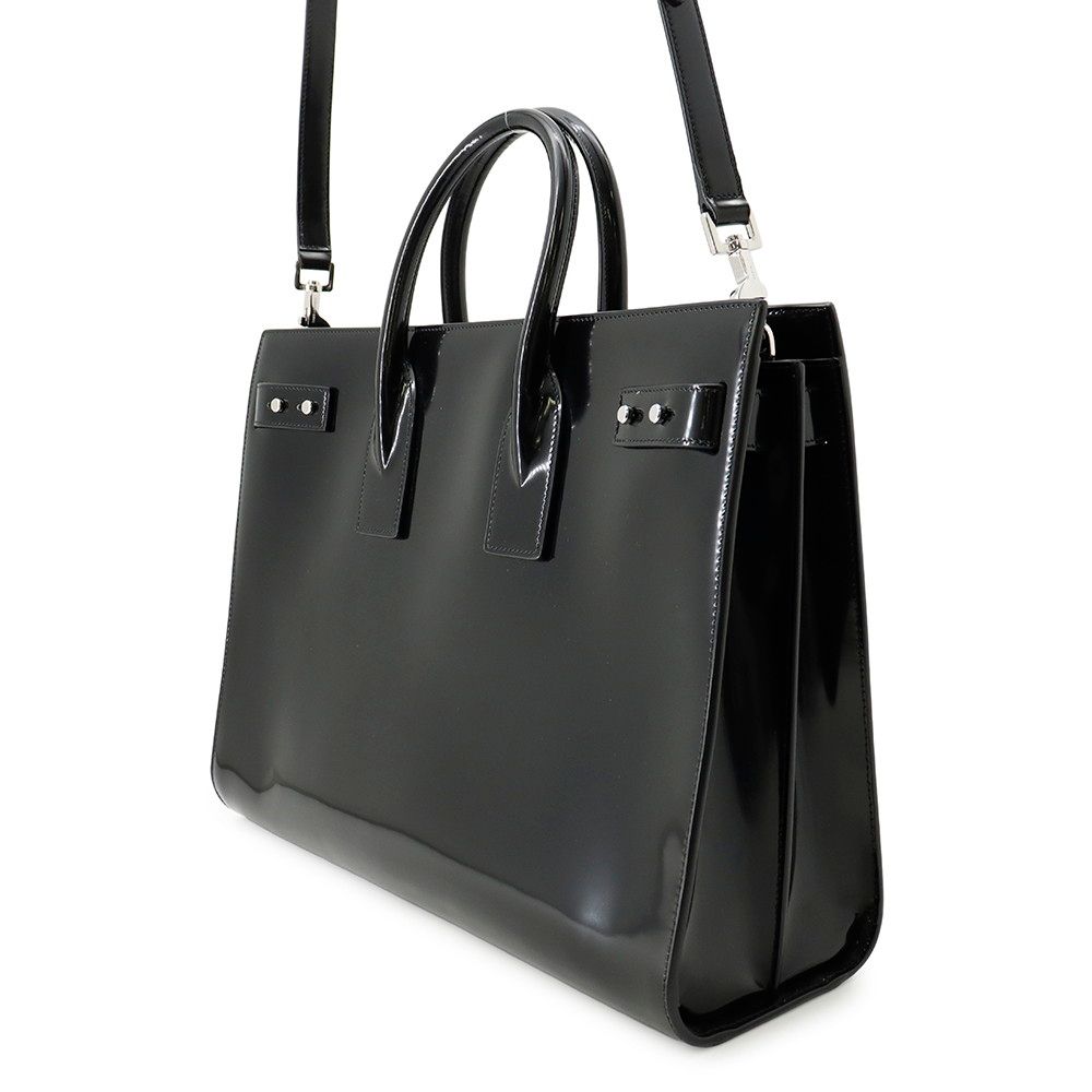 Saint Laurent Paris Business Bag Sac de Jour Large Patent Leather 2-Way — view 2