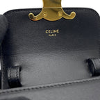 Celine Shoulder Bag Mini Claude Triomphe Black — view 9