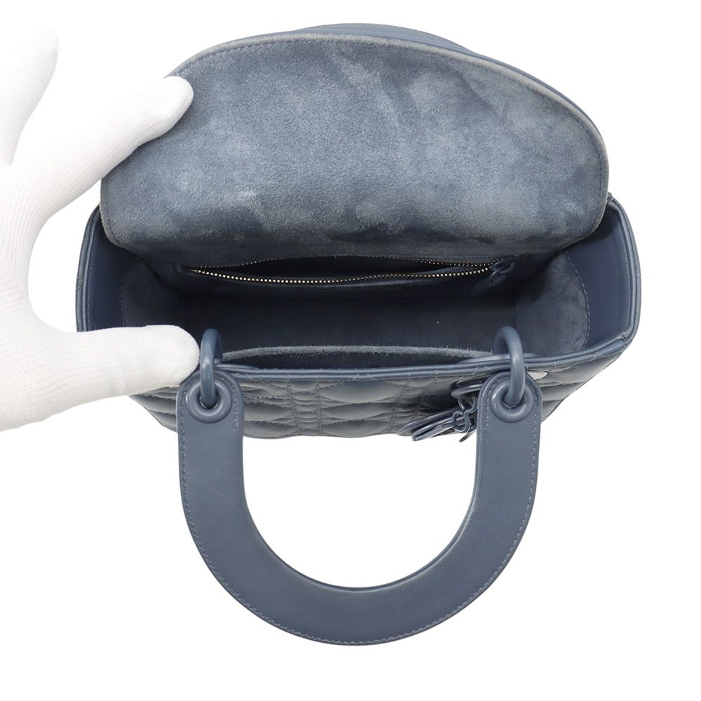 Dior Handbag Lady Ultra Matte Cannage Small 2-Way — view 6