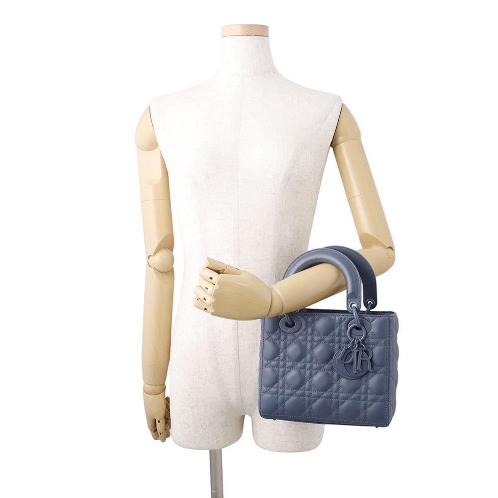 Dior Handbag Lady Ultra Matte Cannage Small 2-Way — view 4