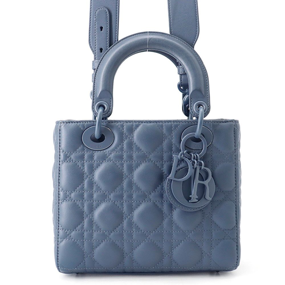Dior Handbag Lady Ultra Matte Cannage Small 2-Way