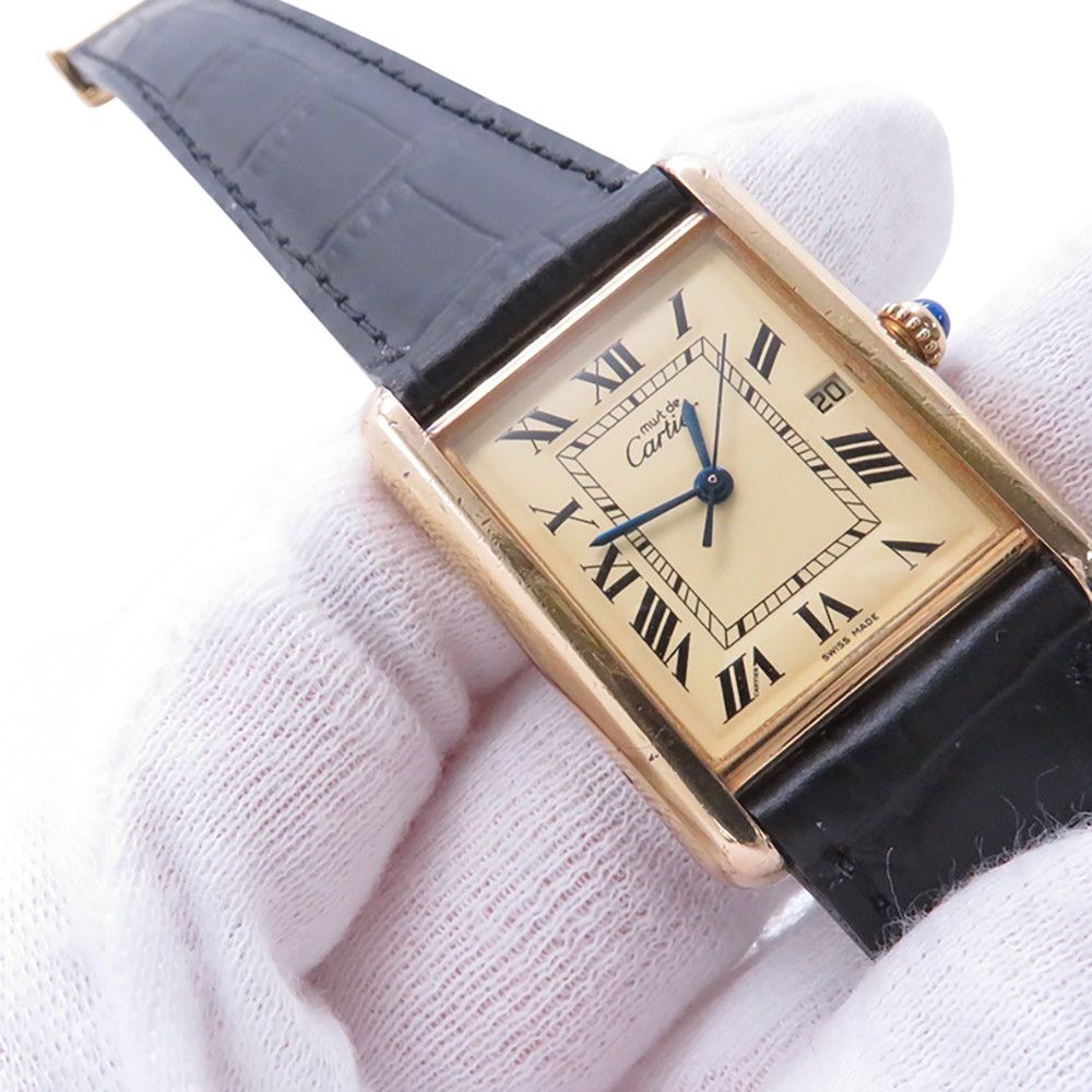 Cartier Tank Must LM Watch Quartz Ivory Dial — view 5