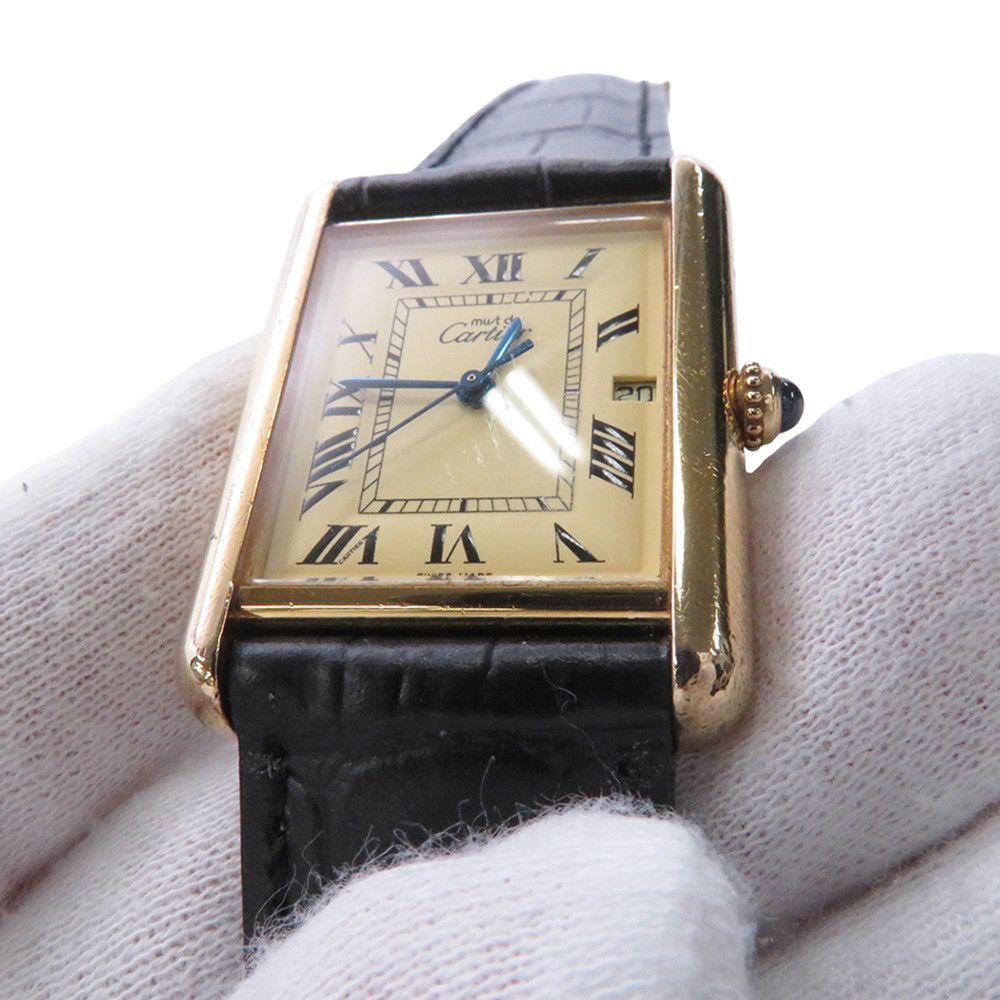 Cartier Tank Must LM Watch Quartz Ivory Dial — view 4