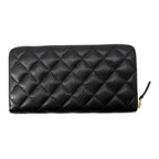 Chanel Wallet Quilted Classic Long Zip CC Logo Caviar Leather Black — view 3