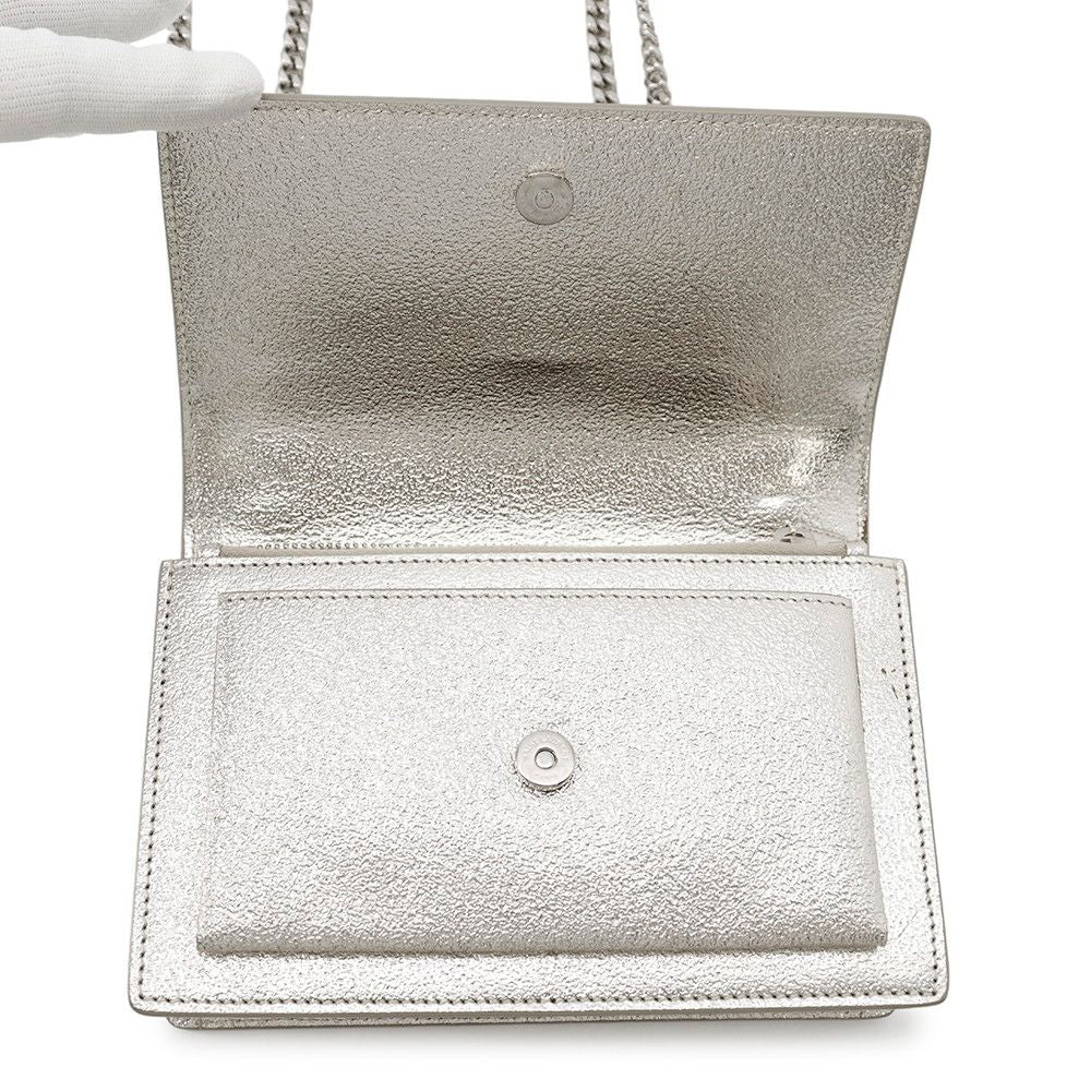 Saint Laurent Paris Chain Wallet Sunset YSL Shoulder — view 6