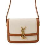 Saint Laurent Paris Shoulder Bag Solferino Small Satchel Leather Campus