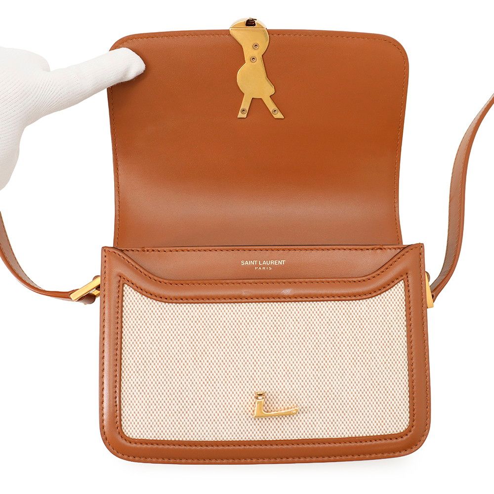 Saint Laurent Paris Shoulder Bag Solferino Small Satchel Leather Campus — view 5