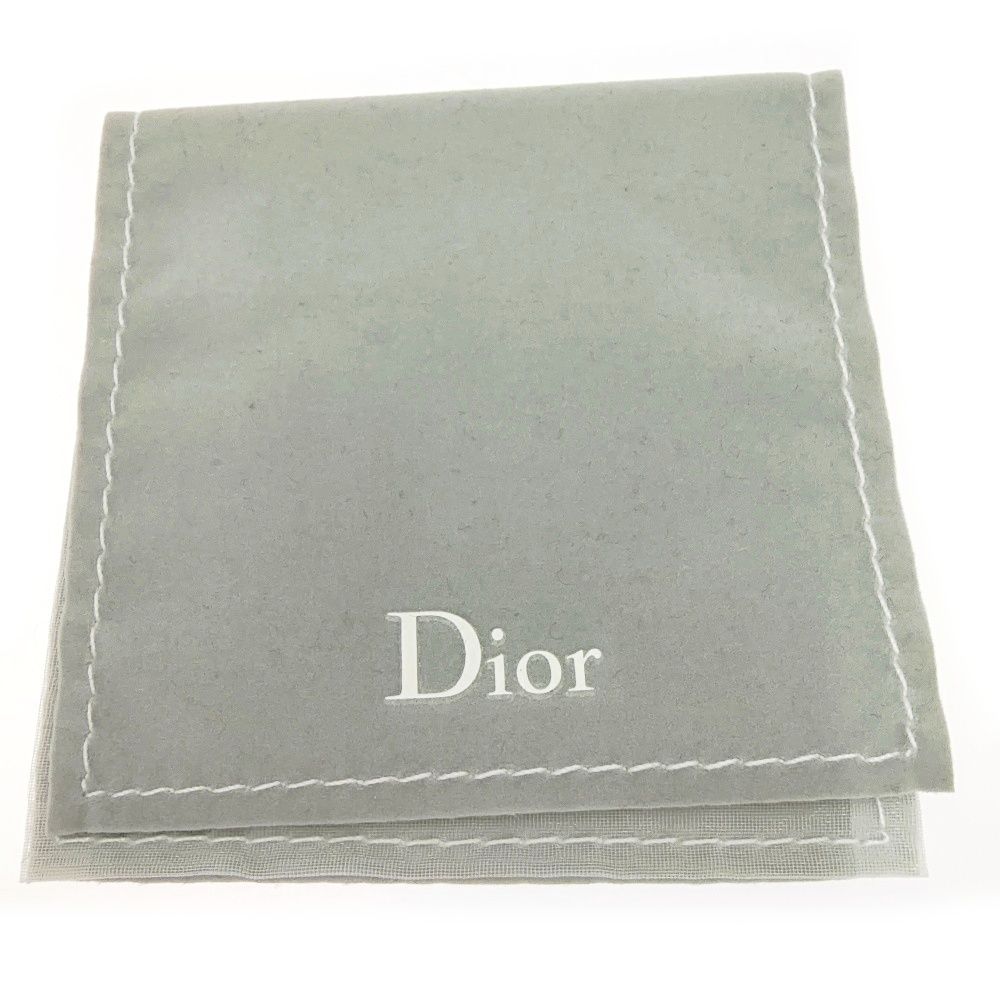 Dior Rhinestone D Logo Heart Double Strand Necklace Gold — view 9