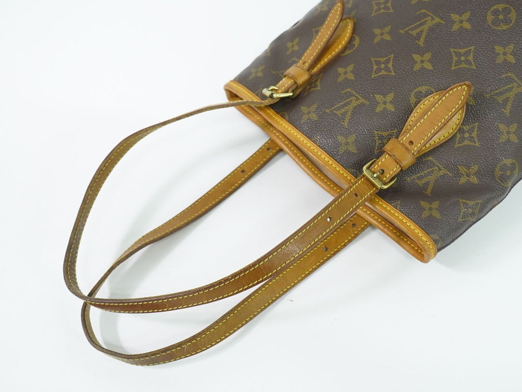 Louis Vuitton LV Bucket PM Monogram Shoulder Bag Tote Brown — view 4