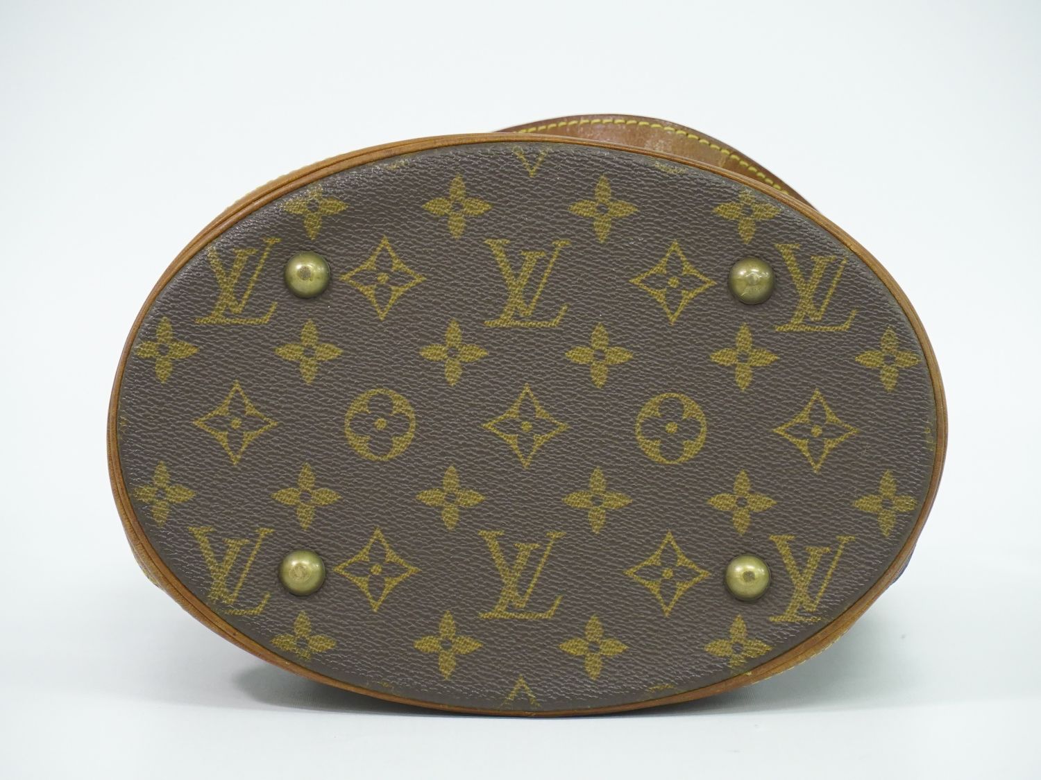 Louis Vuitton LV Bucket PM Monogram Shoulder Bag Tote Brown — view 3