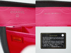 Chanel CC Logo Cambon Line Zip Around Wallet Calfskin Leather Black — view 9