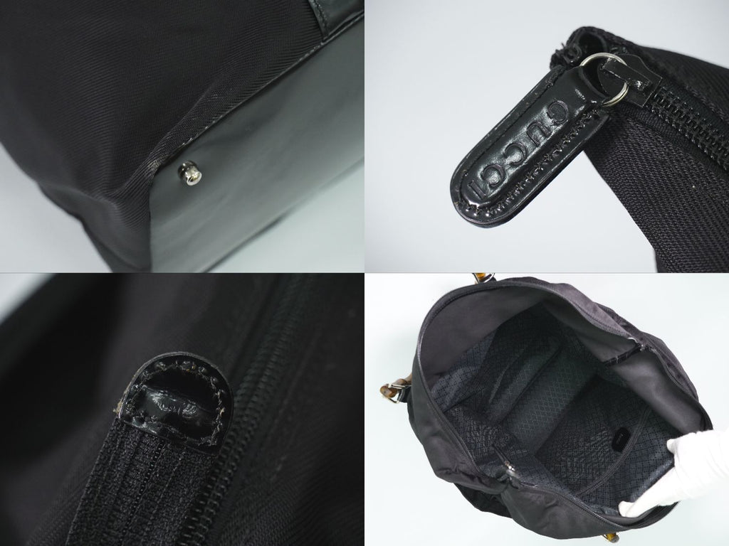 Gucci Bamboo Tote Canvas Black — view 8
