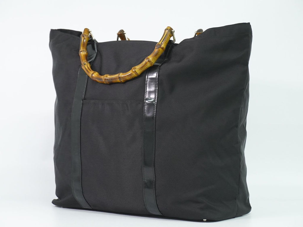 Gucci Bamboo Tote Canvas Black — view 2