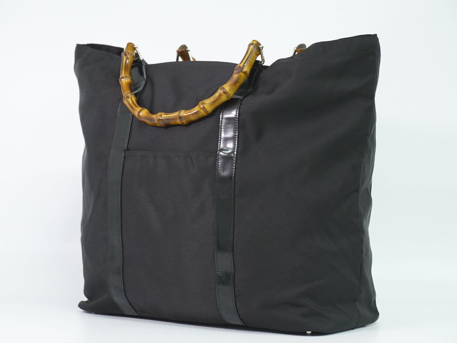 Gucci Bamboo Tote Canvas Black — view 2