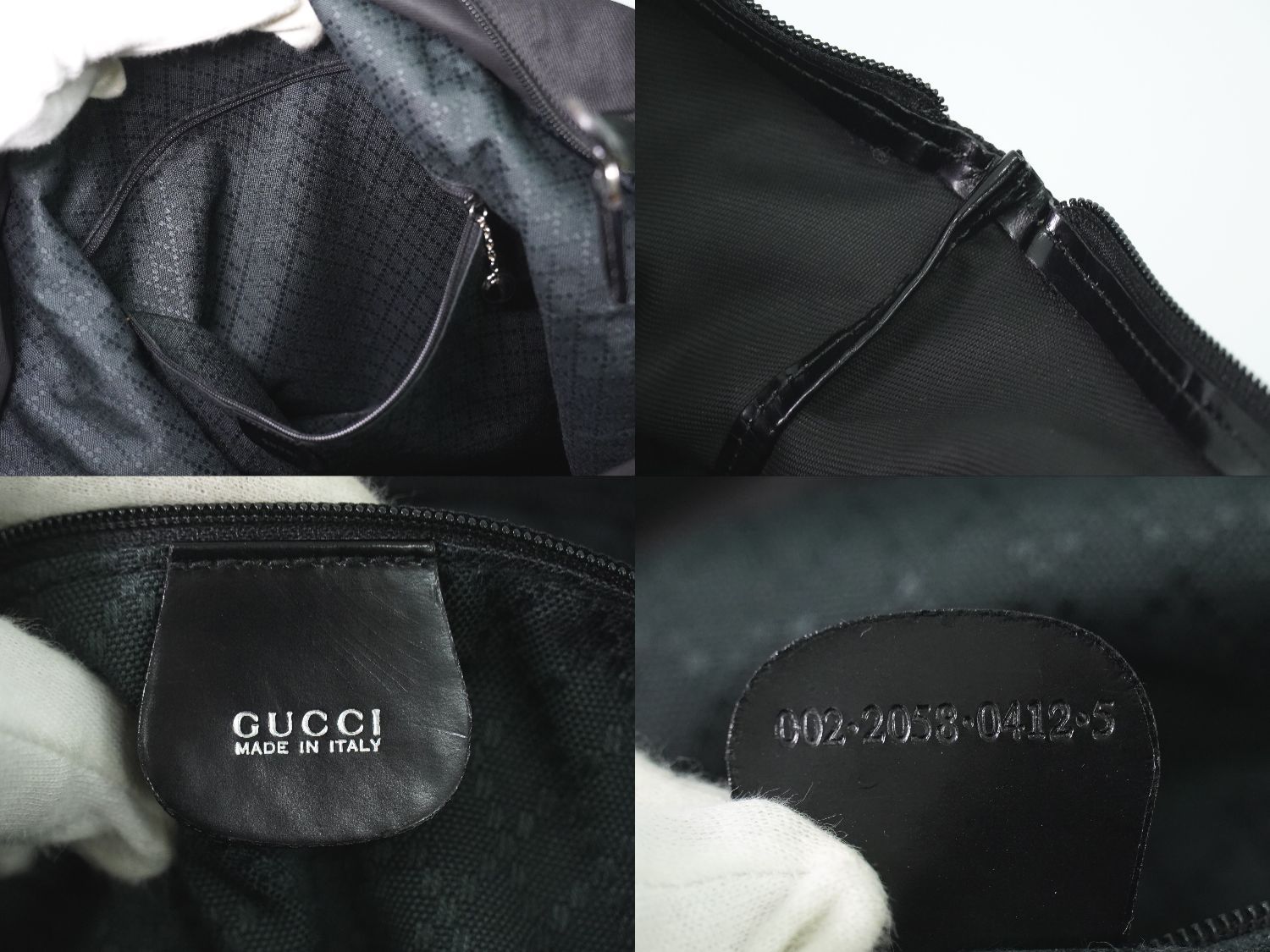 Gucci Bamboo Tote Canvas Black — view 9