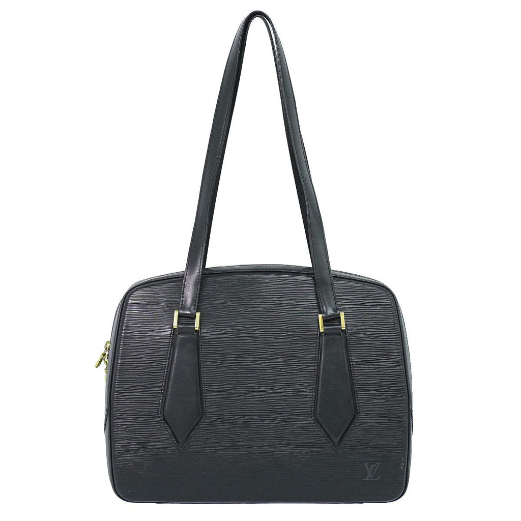 Louis Vuitton LV Voltaire Epi Leather Shoulder Bag Noir Black