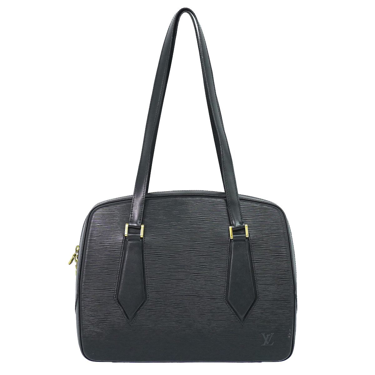 Louis Vuitton LV Voltaire Epi Leather Shoulder Bag Noir Black