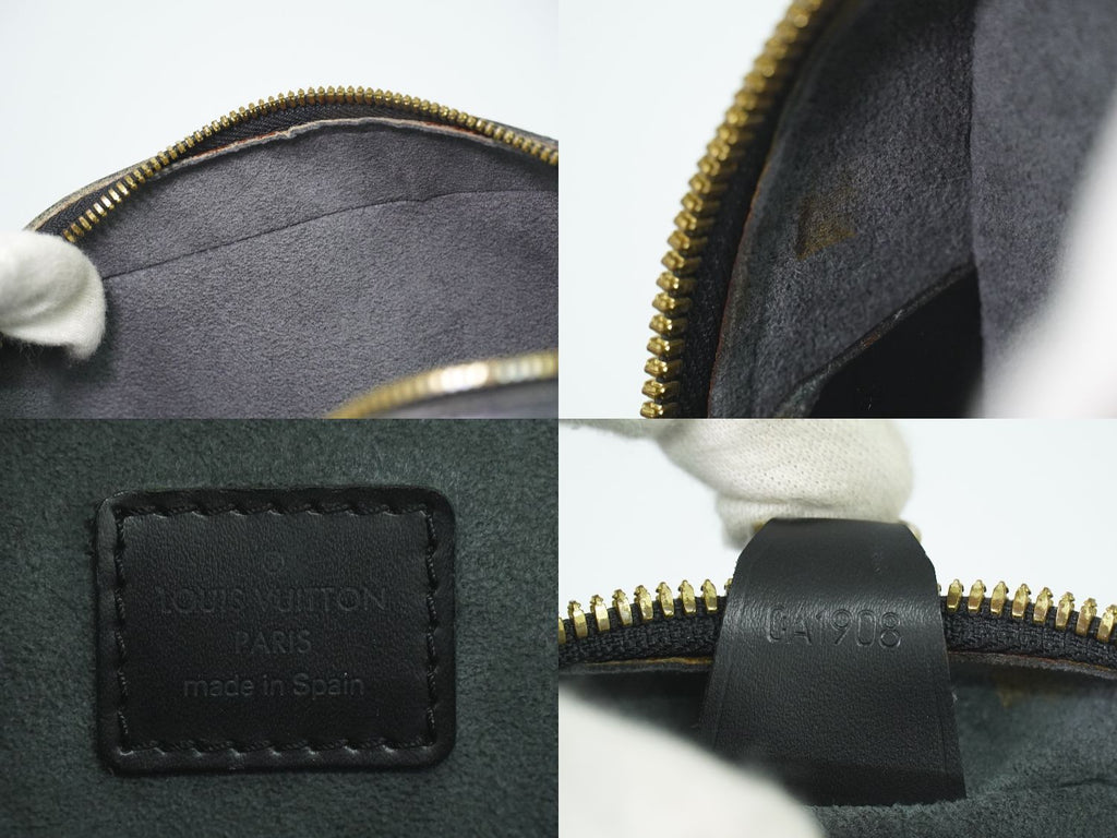 Louis Vuitton LV Voltaire Epi Leather Shoulder Bag Noir Black — view 9