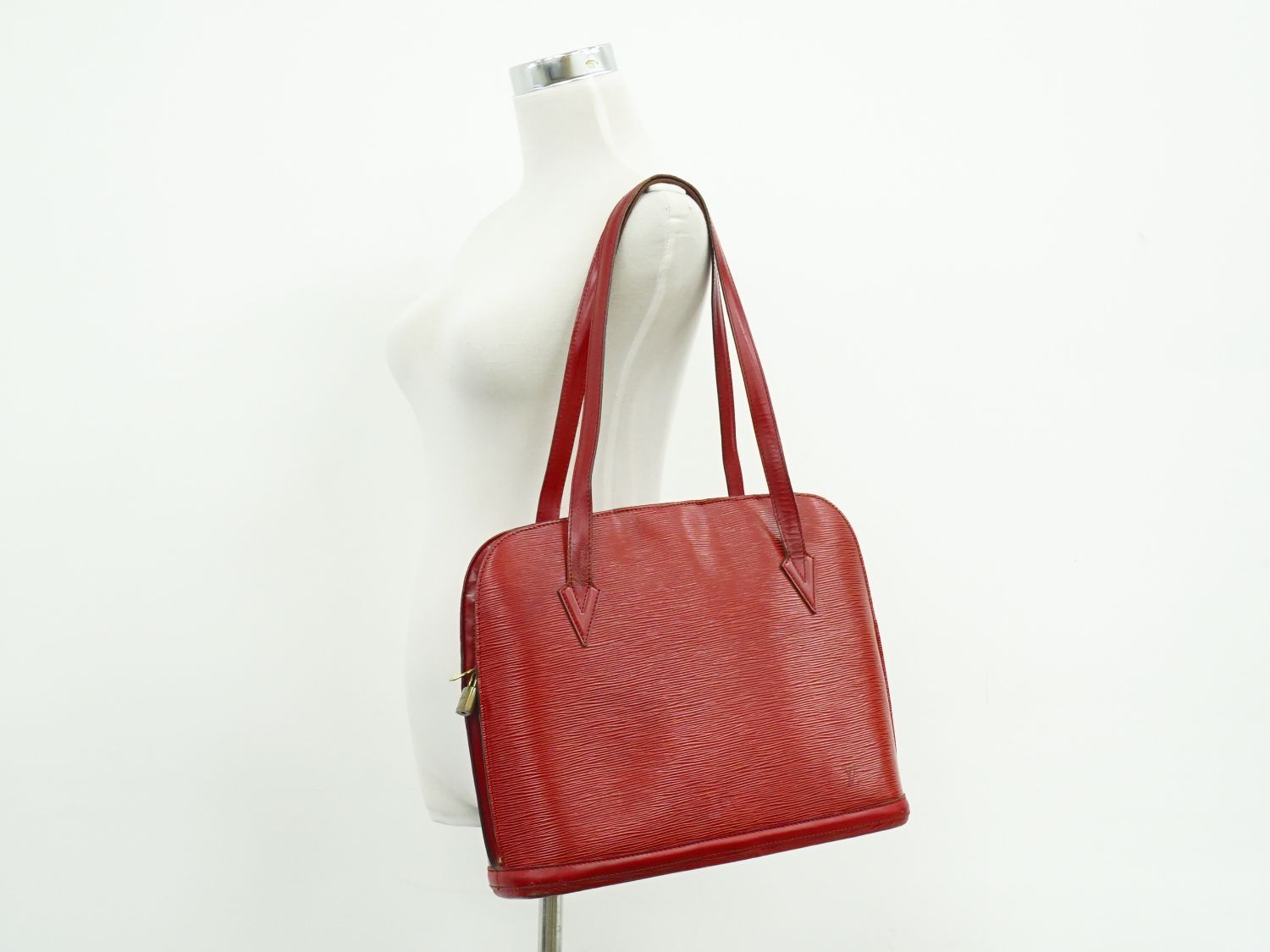 Louis Vuitton LV Lussac Epi Leather Shoulder Bag Tote Castilian — view 6