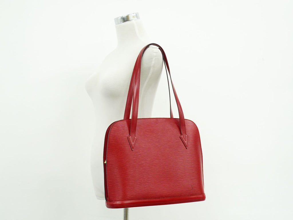 Louis Vuitton LV Lussac Epi Leather Shoulder Bag Tote Castilian — view 6