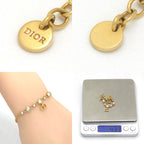 Dior Clair D Lune Bracelet 15.6 19 cm Crystal CD Signature Gold — view 7