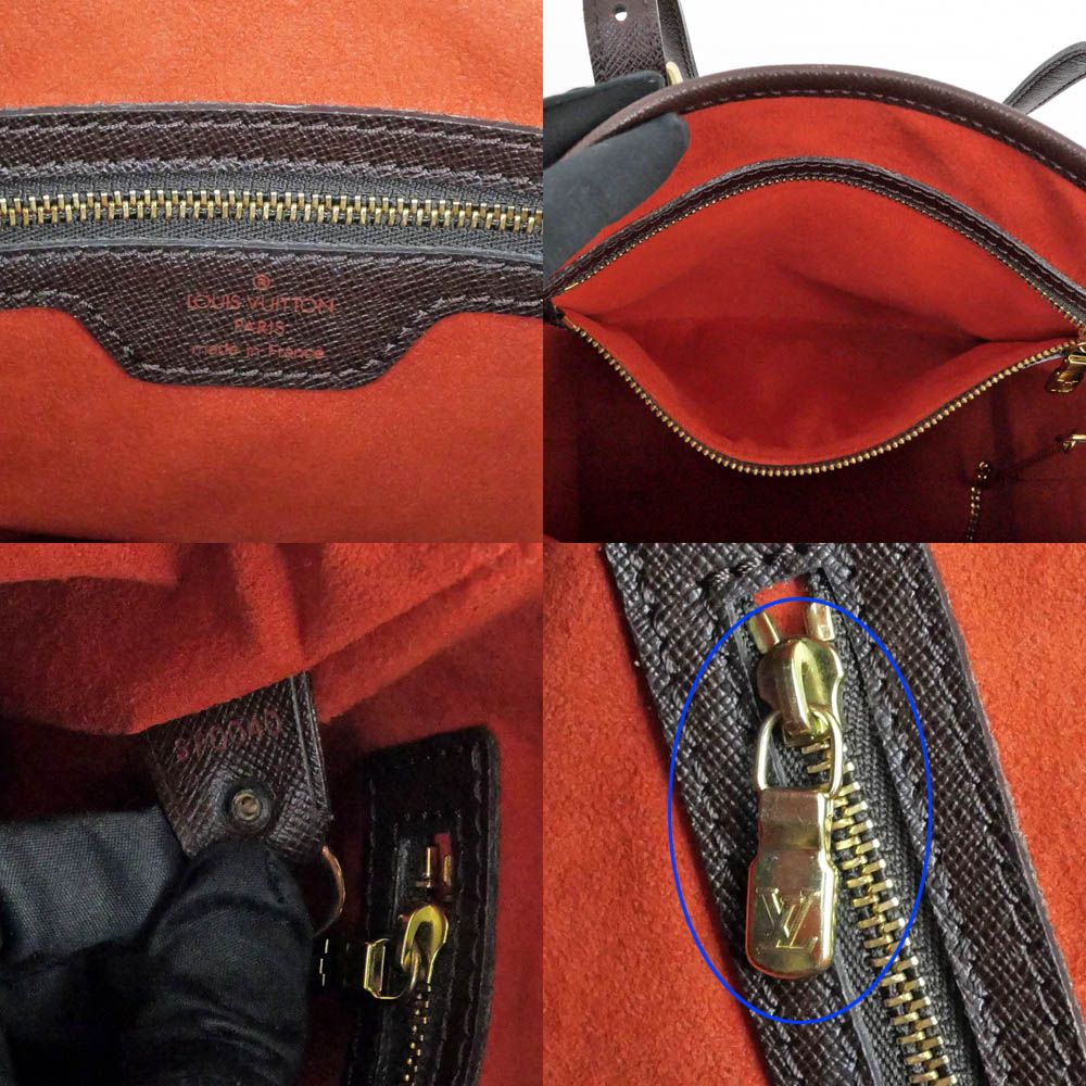 Louis Vuitton Damier Marais Handbag Pouch Brown — view 8