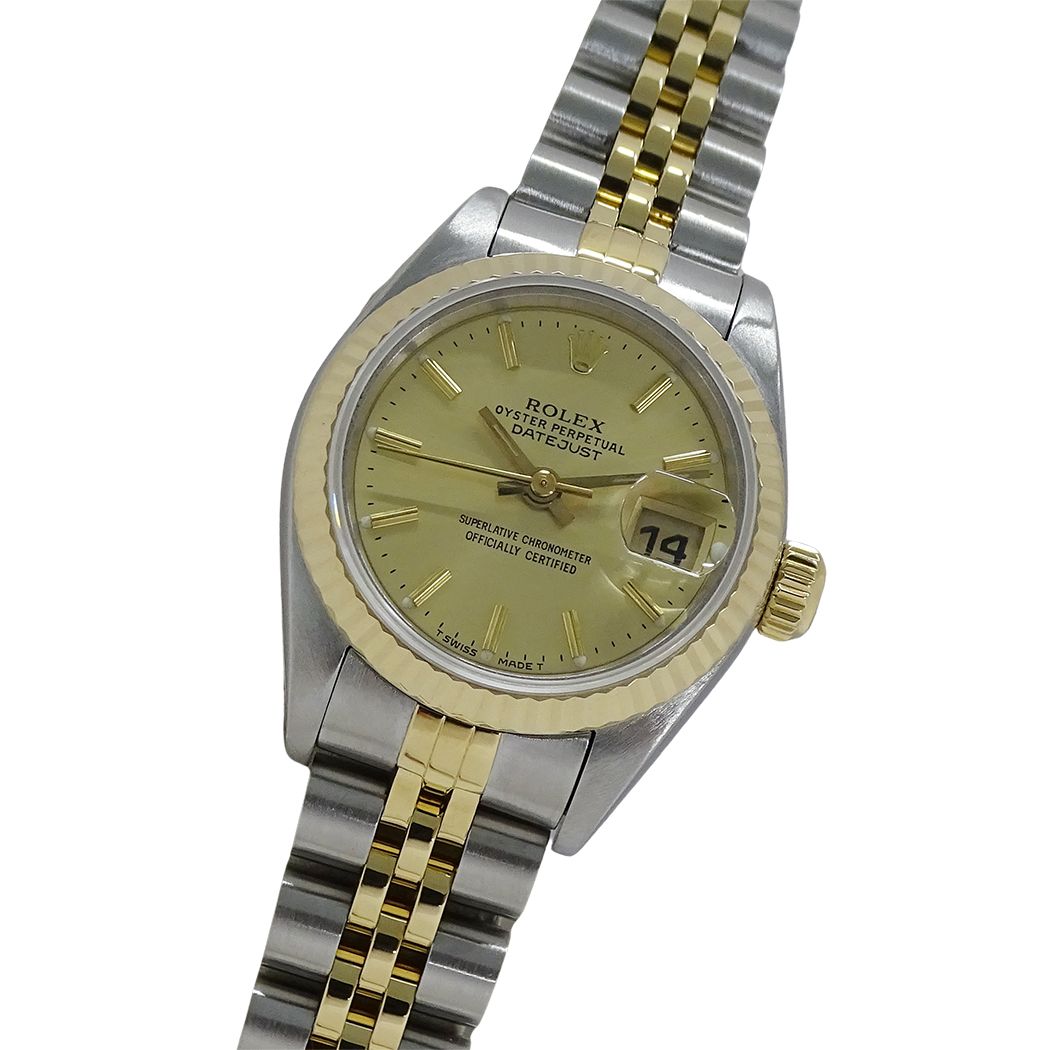 Rolex Datejust S Number Watch Automatic Winding at Stainless Steel Gold YG