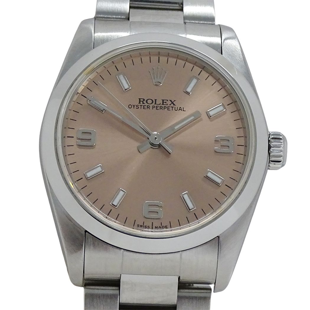 Rolex Oyster Perpetual Number Watch Boys Automatic Winding at Stainless Steel — view 2