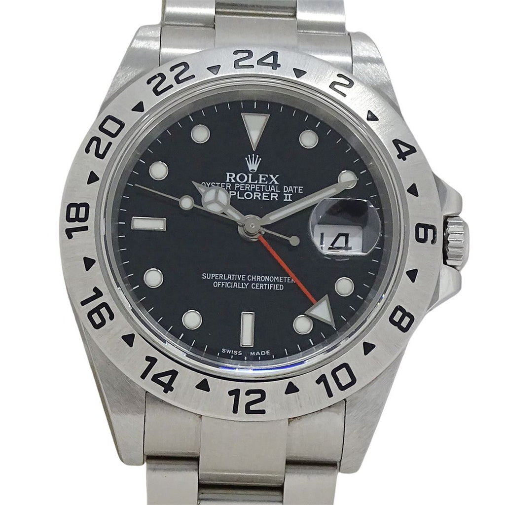 Rolex Explorer II Watch Date Automatic Winding at Stainless Steel Silver Black — view 2