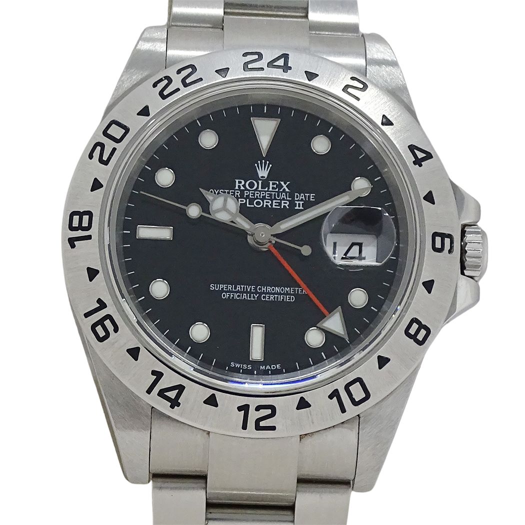 Rolex Explorer II Watch Date Automatic Winding at Stainless Steel Silver Black — view 2