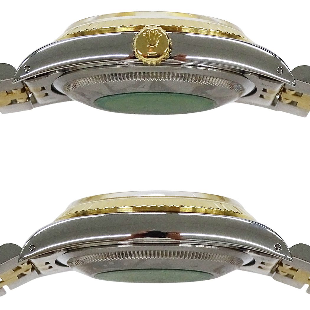 Rolex Datejust Number Watch Automatic Winding at Stainless Steel Gold YG — view 3
