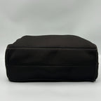 Prada Tote Shoulder Mesh Patent Leather Dark Brown — view 4