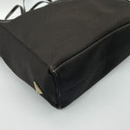 Prada Tote Shoulder Mesh Patent Leather Dark Brown — view 7