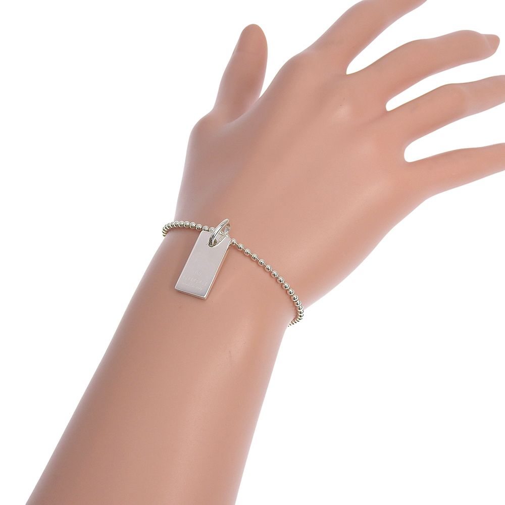 Gucci Barber Chain 925 Sterling Silver Bracelet — view 2